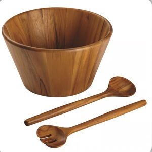 Analon Wooden Salad Bowl Set